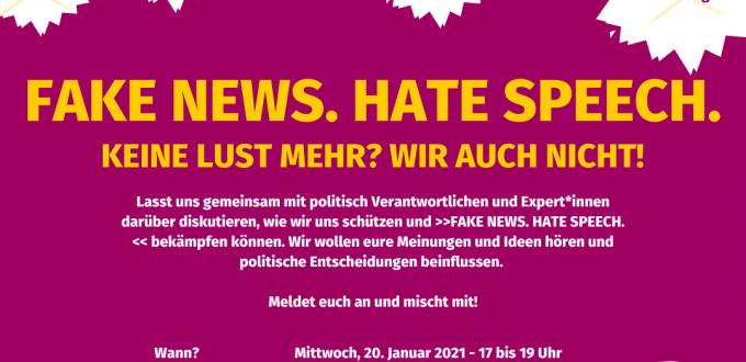Sharepic FAKE NEWS v2. HATE SPEECH 002